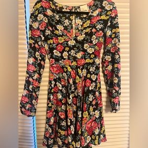Cute floral mini with back cut outs